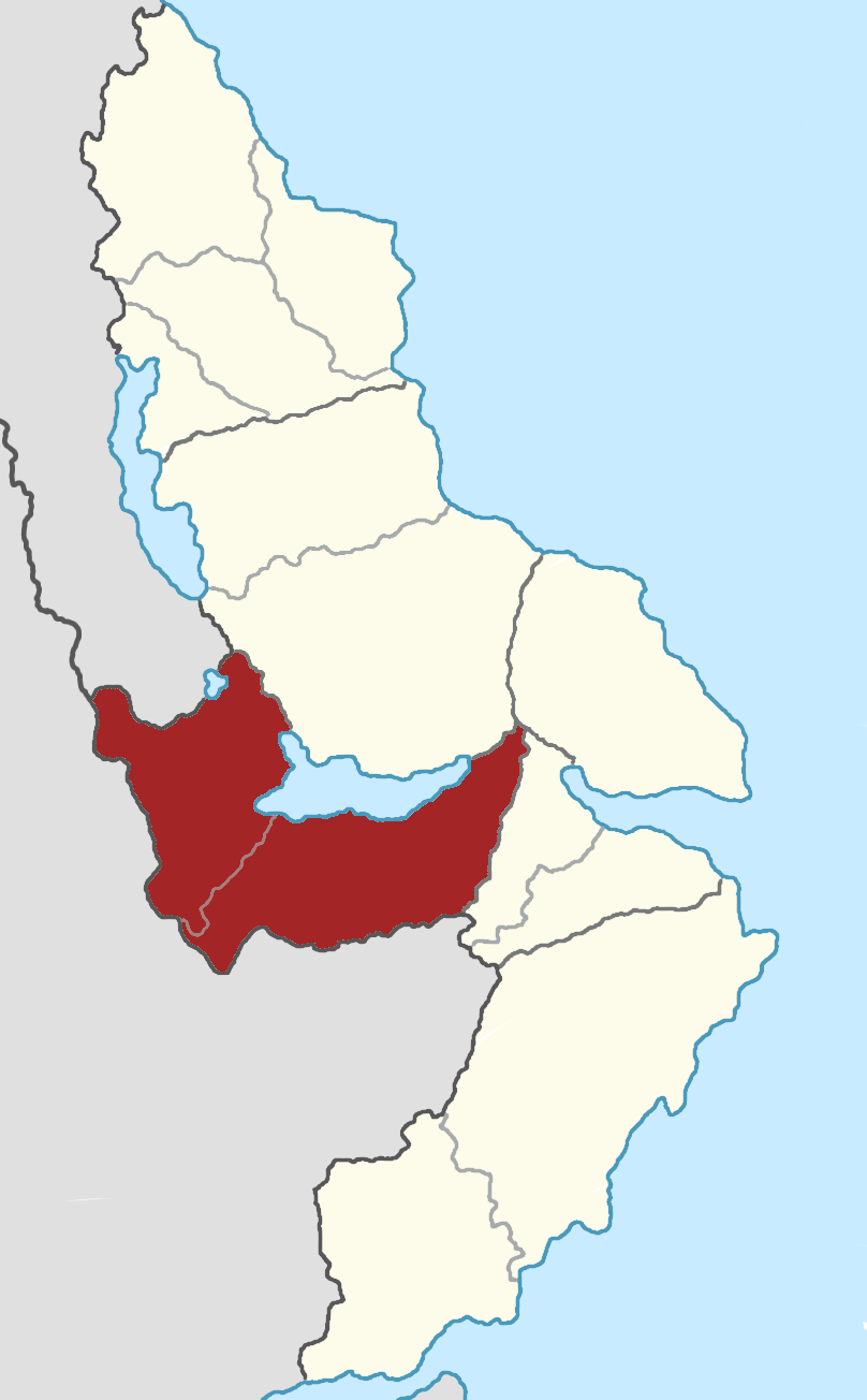 Location of Ahanestan province within Varahmehr
