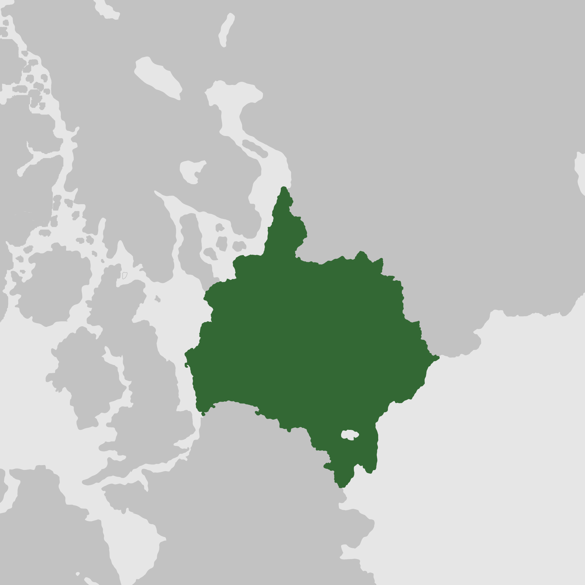 Location of Mainland Alemannia