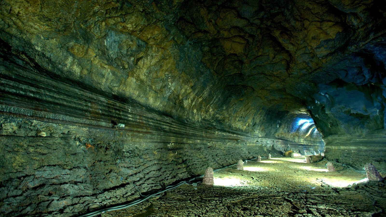 Amaterasu's Rest, one of the world's largest and best-preserved lava tubes, Koshu Prefecture