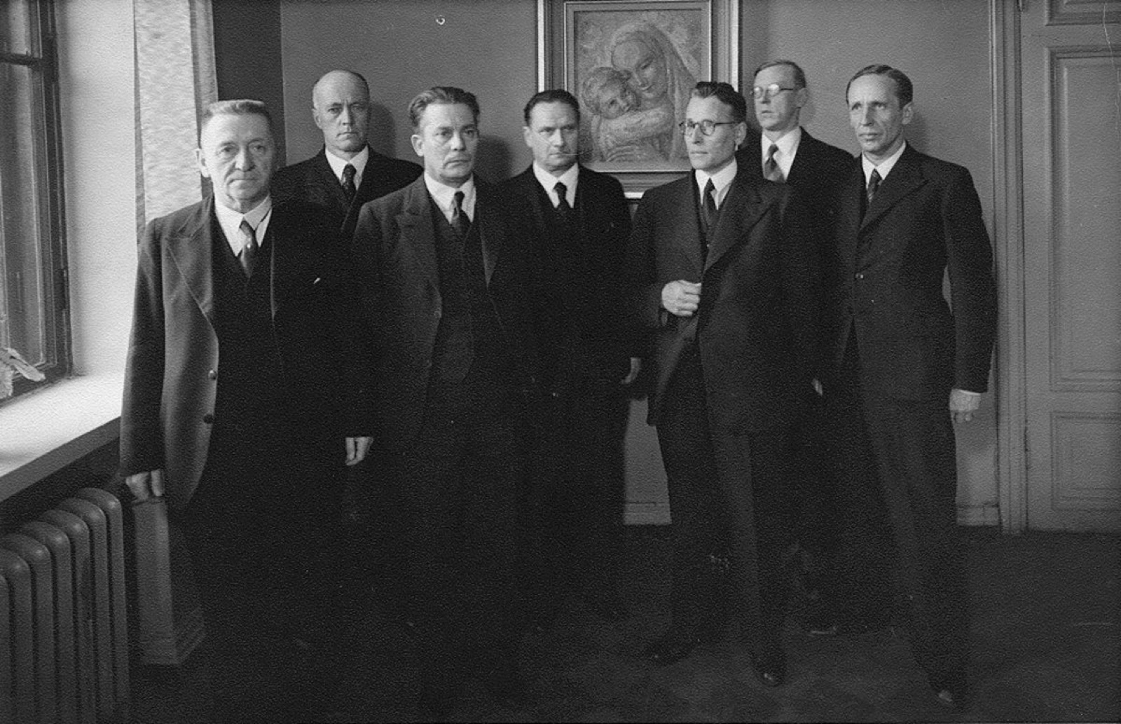 The Stone Cabinet, with the president himself pictured third from the right.