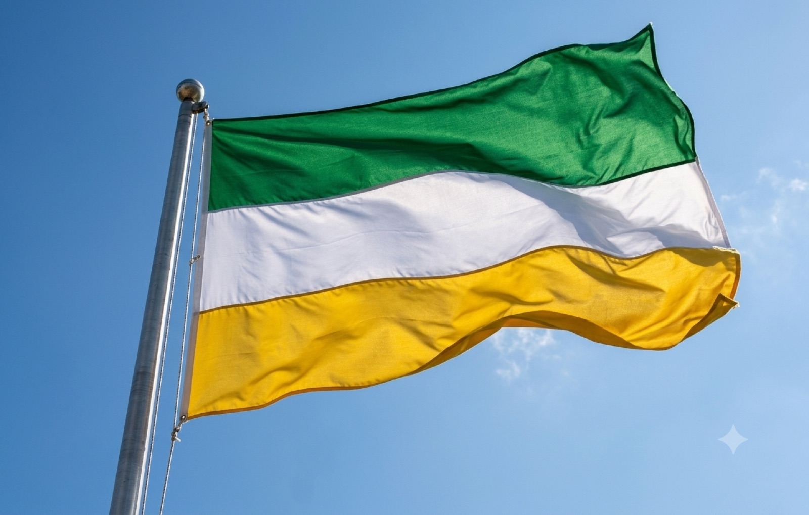 Frederikkese flag flying in the wind