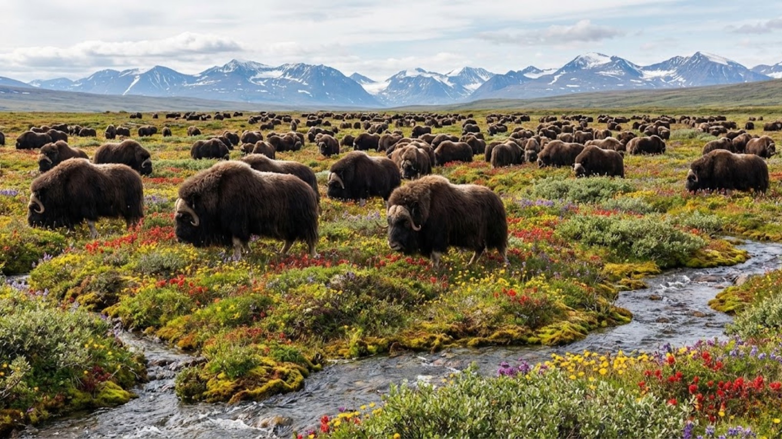 Herd of colossal oxen