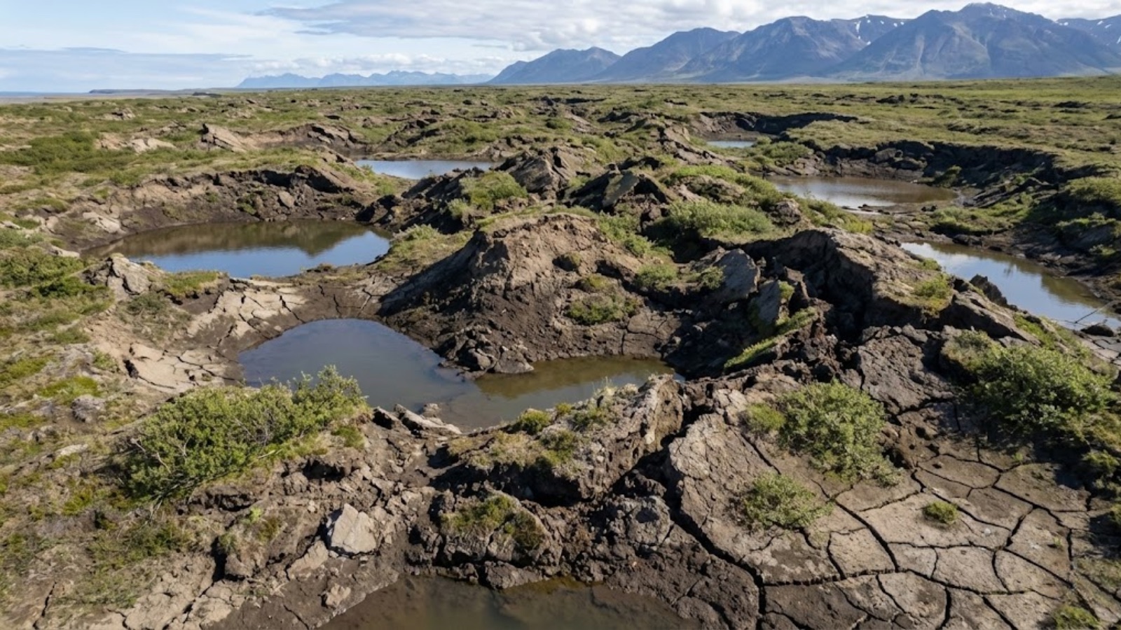 Thermokarst features