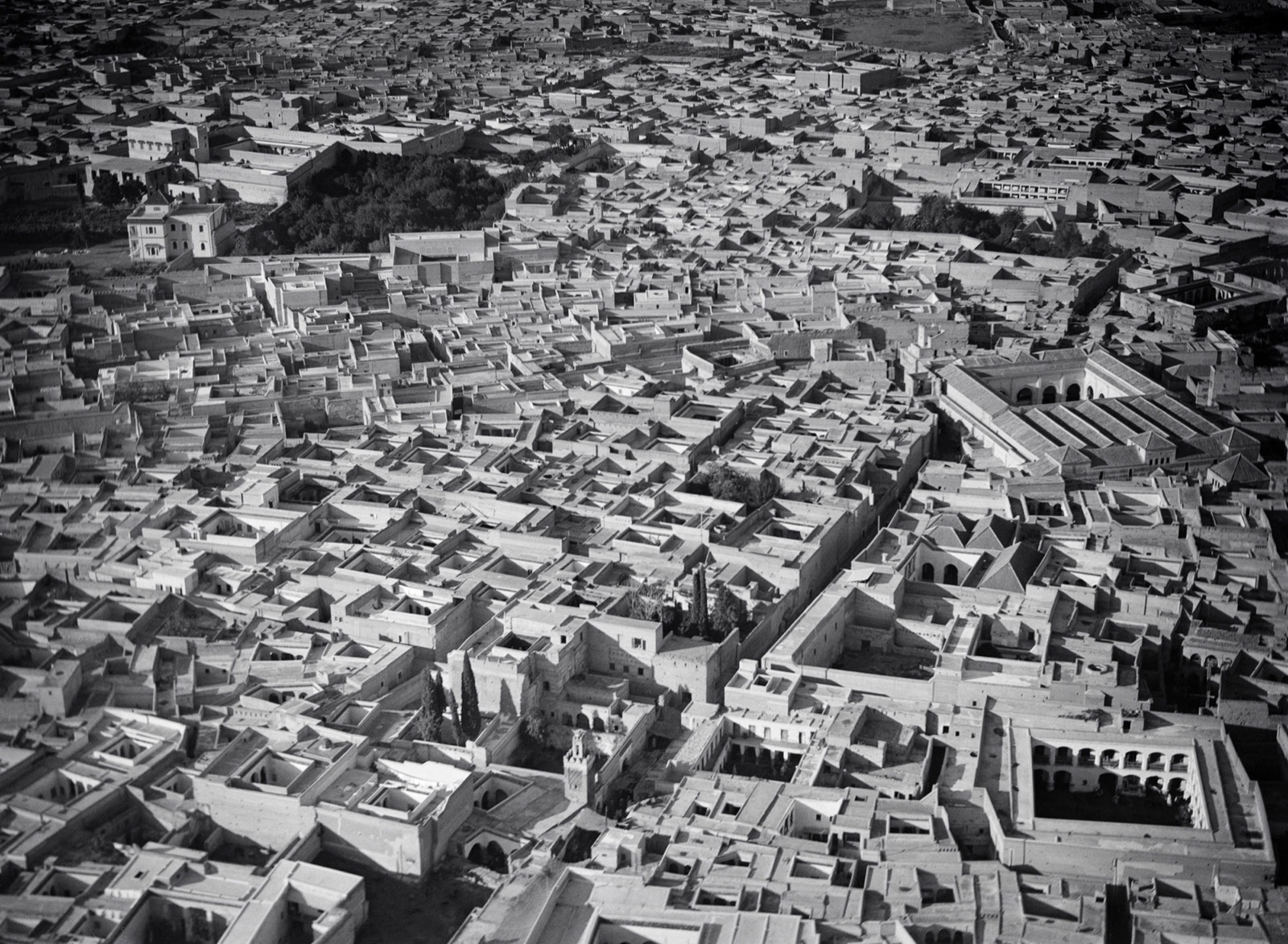 Aerial photograph of Nourabad’s financial district, circa 1928