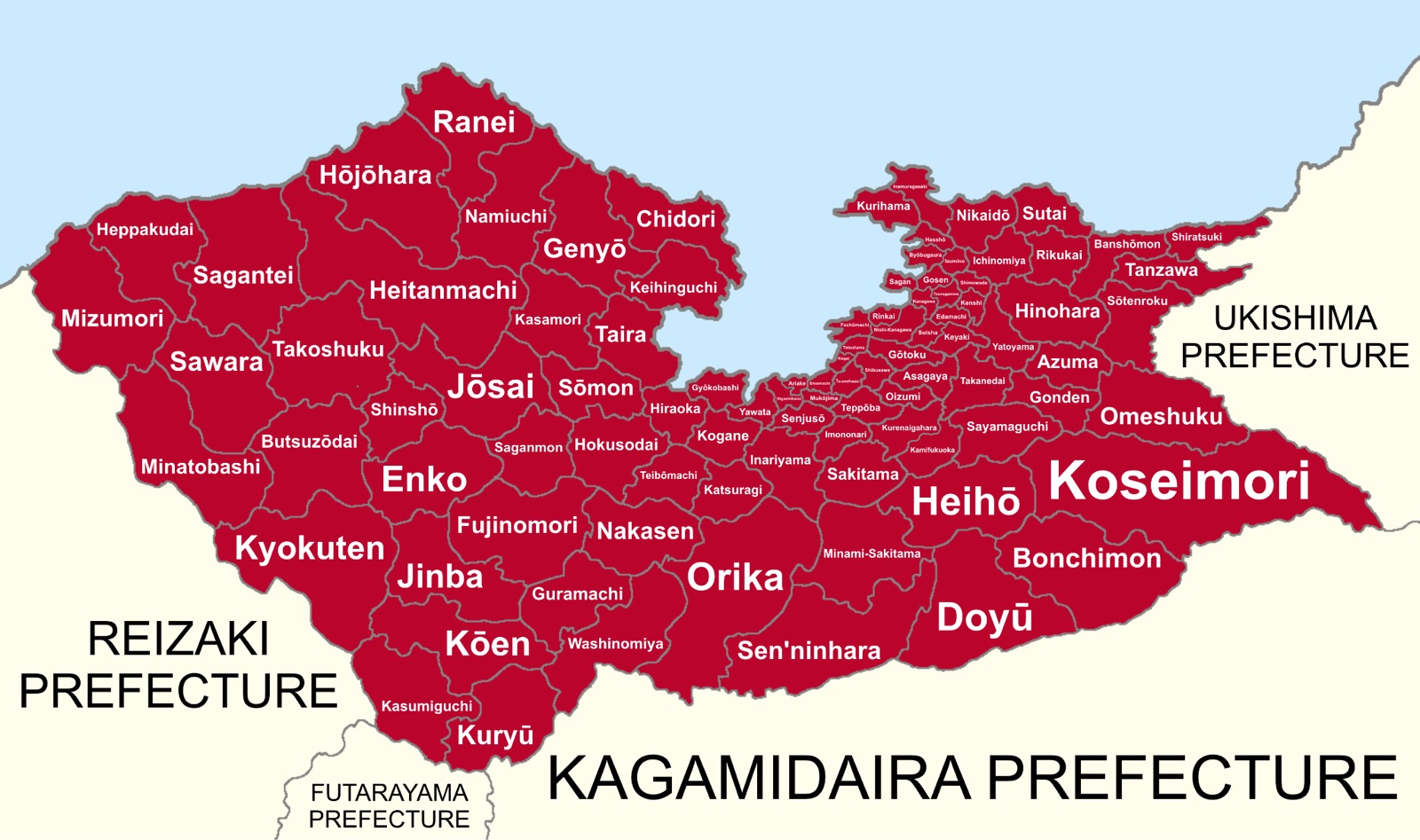 Map of the Shinkeisei SAR
