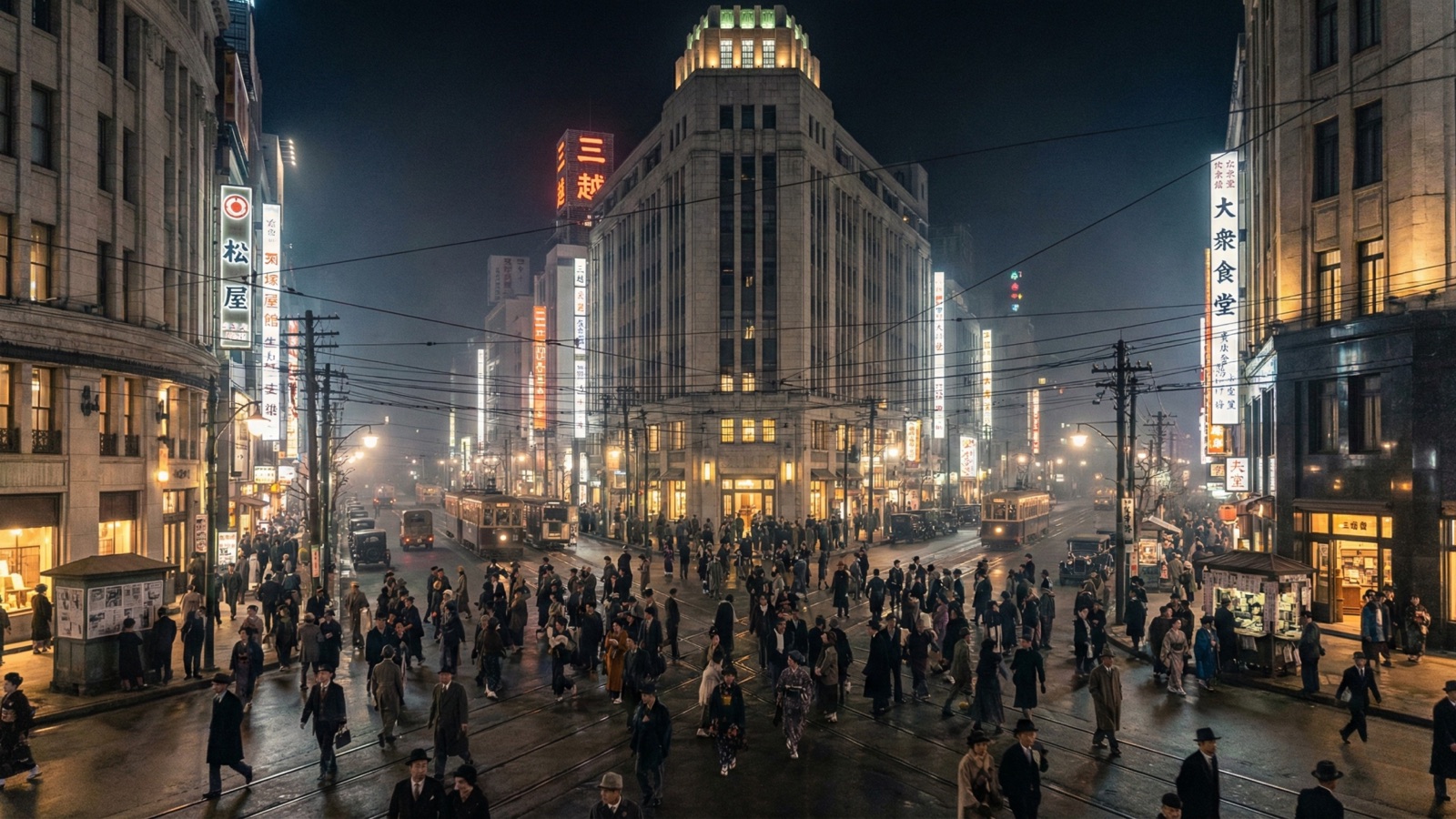 Shibusawa Crossing at night