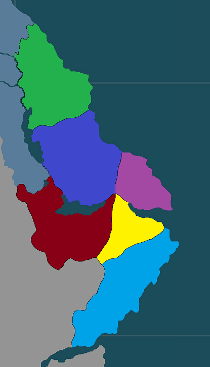The Six Lands prior to the Ruz-e Peymān, 1878